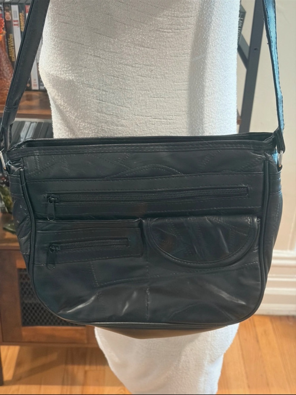 Black patchwork bag - Picture 3 of 10